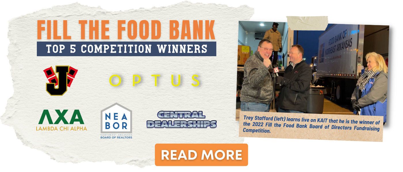 Fill the Food Bank Top 5 Competition Winners