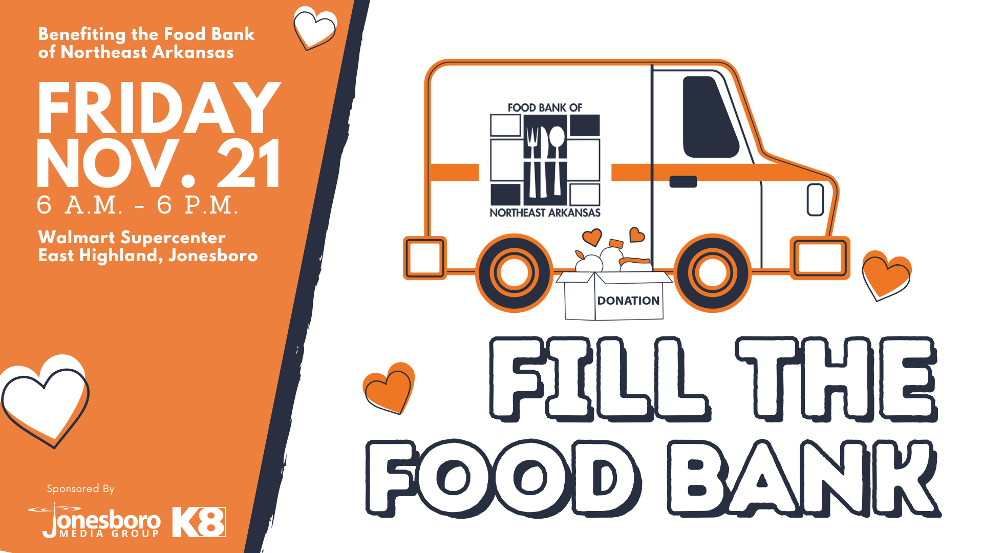 Fill the Food Bank Friday November 21 